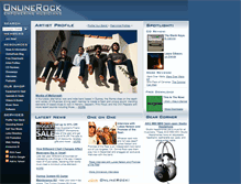 Tablet Screenshot of onlinerock.com